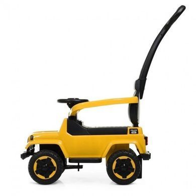 Каталка-толокар Spoko SP-219 2в1 з батьківською ручкою жовтий 7000587 фото