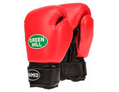 Рукавички боксерські дитячі Green Hill Hamed BGHC-2022 (синтет.шкіра, вага 6 oz, червоний) 1450400 фото
