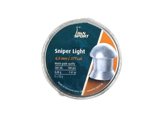 Пули H&n Sniper Light 4.50мм, 0.48г, 500шт Exp-001649 20501263 фото