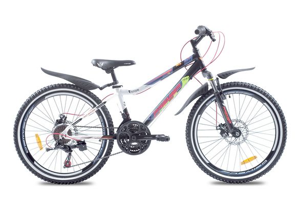 Велосипед сталевий Premier Dragon24 Disc 13 чорний з білим 1080101 фото