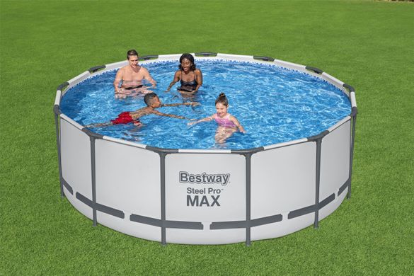 Каркасный бассейн Bestway 5618W 396х122 см, с картриджным фильтром, лестницей и защитным тентом. 20501207 фото