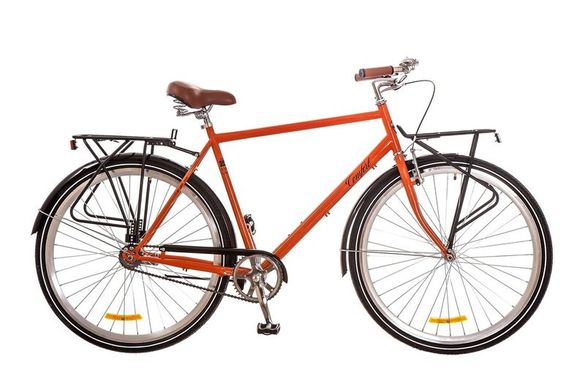 Велосипед 28 Dorozhnik COMFORT MALE 14G рама-22 St оранжевый с багажником зад St,с крылом St,с багажником перSt 2017 1890087 фото
