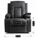 Кресло-реклайнер Prime Seat Black с массажем, раскладное, с подножкой, до 125 кг 22900086 фото 3