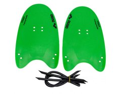 Лопатки для плавання Arena Trax, 95231-65 (чорний, зелений, S) 1450301 фото