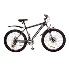 Велосипед 26 Discovery TREK AM 14G DD рама-18 St черно-серо-белый (м) с крылом Pl 2017 1890038 фото