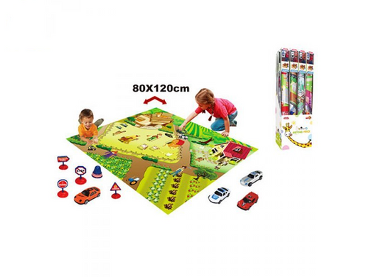 Детский игровой коврик с машинками 019A-30C коврик 80х120 см 21306713 фото
