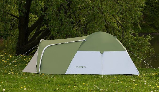 Палатка 3-х местная Presto Acamper Monsun 3 Pro зеленый - 3500мм. Н2О - 3,4 кг 22600044 фото