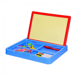 Детская двухсторонняя доска для рисования 2 в 1 YM995-6 с маркерами и магнитами (Синий) 21304671 фото