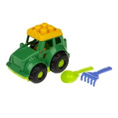 Песочный набор Трактор "Кузнечик" №1 Colorplast 0206 (Зеленый) 21301801 фото