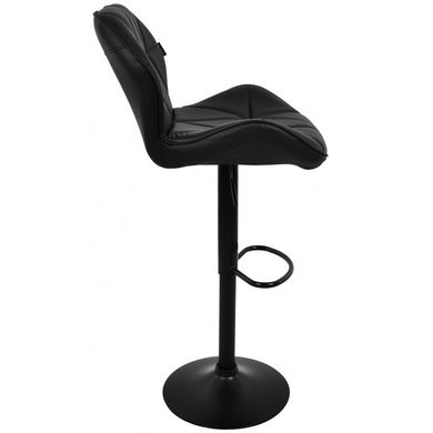 Барний стілець зі спинкою Bonro B-087 чорний (чорна основа) 7000626 фото