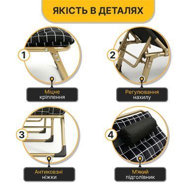 Раскладная кровать (раскладушка) с бархатным матрасом и подушкой LEOBRO (LB-FB-B3-PAT) 22500095 фото