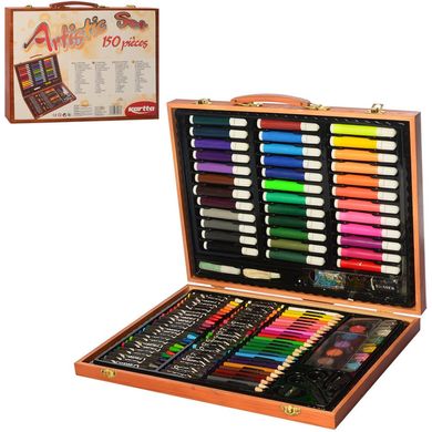 Детский набор для творчества MK 2455-1 в деревяном чемодане 21307014 фото