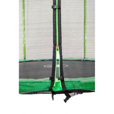 Батут Atleto 183 см з подвійними ногами з сіткою + драбинка зелений 7000170 фото