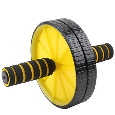 Тренажер MS 0871-1 колесо для мышц пресса, 29 см. (Жёлтый) 21307164 фото