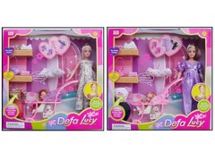 Кукла беременная типа Барби Defa Lucy 8049 с ребенком и аксессуарами 21303872 фото