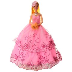 Кукла в бальном платье YF1157G на шарнирах, 29 см (Розовый) 21303972 фото