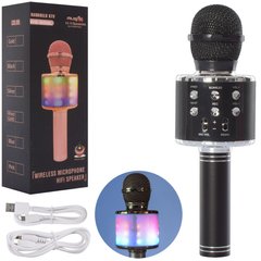 Bluetooth-мікрофон для караоке Wster WS858L-black 21304772 фото