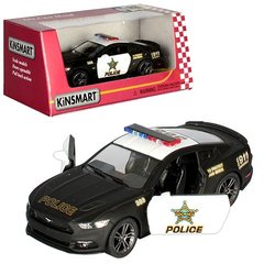 Машинка металлическая инерционная Ford Mustang GT Police Kinsmart KT5386WP 1:38 21304522 фото