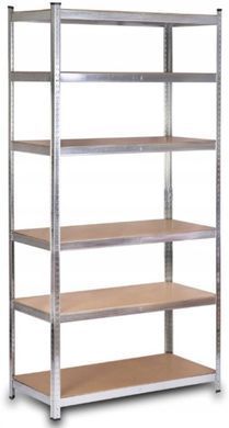 Металлический стеллаж для кладовой, погреба и склада, 6 полок, 220&times;110&times;50 см, Siker G2211 7001118 фото