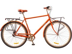 Велосипед 28 Dorozhnik COMFORT MALE 14G планет. рама-22 St оранжевый с багажником зад St,с крылом St,с багажником перSt 2017 1890091 фото
