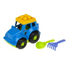 Пісочний набір Трактор "Коник" №1 Colorplast 0206 (Синій) 21301803 фото