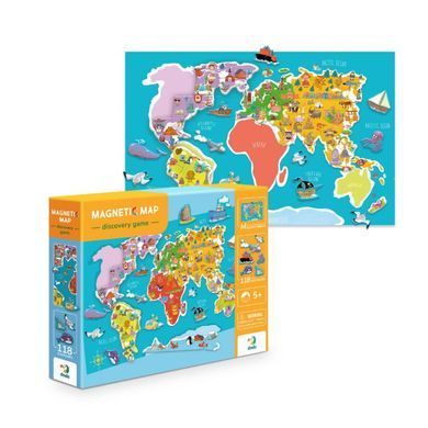 Развивающая магнитная игра "Карта планеты" DoDo 200201 21305650 фото