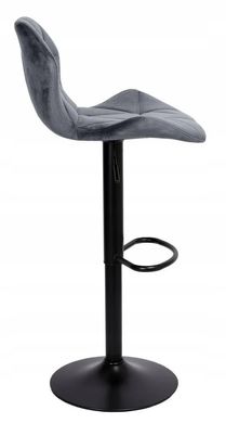 Барный стул Hoker Just Sit Sevilla Velvet Серый 20200185 фото
