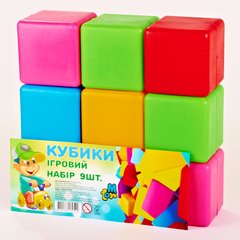 Детские кубики. Большие 14066, 9 шт. в наборе 21303824 фото