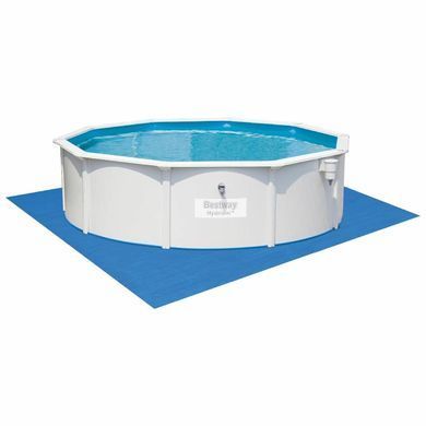 56384 Стальной бассейн Bestway, 460 х 122 см (песочный фильтронасос 5300 л/ч, тент, защитный коврик, лестница, скиммер, дозатор) 20501968 фото