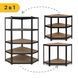 Стеллаж угловой LEOBRO Premium Black 180 &times; 90 &times; 40 см, 175 кг/полка, 5 полок (LB-R124) 22500199 фото 9