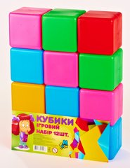 Дитячі ігрові кубики Великі 14067K, 12 шт. в наборі 21303825 фото