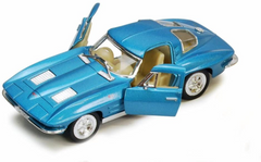 Детская модель машинки Corvette "Sting Rey" 1963 Kinsmart KT5358W инерционная, 1:32 (Blue) 21304275 фото