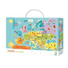 Дитячий пазл "Карта Європи" англійська версія DoDo 300124, 100 деталей 21305852 фото