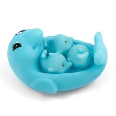 Іграшка качечка для ванної ZT8891 з пищалкою (Дельфінчики) 21301255 фото