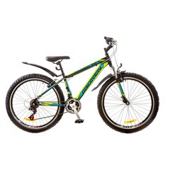 Велосипед 26 Discovery TREK AM 14G Vbr рама-15 St черно-сине-зеленый с крылом Pl 2017 1890043 фото