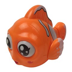 Детская игрушка для ванной Рыбка 6672-1, инерционная, 11 см (Оранжевый) 21301306 фото