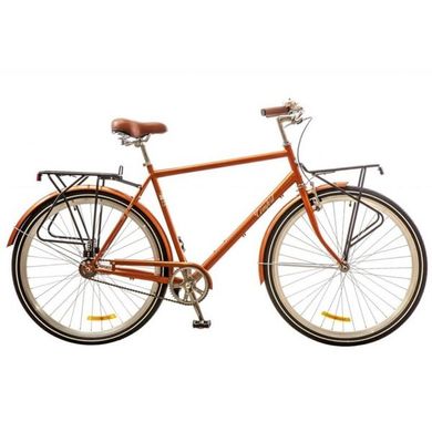 Велосипед 28 Dorozhnik COMFORT MALE 14G Velosteel St коричневый с багажн. 2016 без переднего багажника 1890094 фото