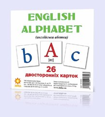 Розвиваючі картки "Англійський алфавіт" (110х110 мм) 101 693 англ. мовою 21301457 фото
