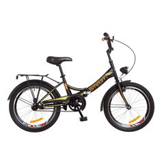 Велосипед 20 Formula SMART 14G рама-13 St чорно-жовтогарячий (м) з багажником зад St, з крилом St, з ліхтарем 2018 1890316 фото