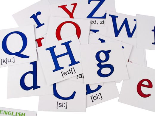 Розвиваючі картки "Англійський алфавіт" (110х110 мм) 101 693 англ. мовою 21301457 фото