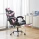 Кресло геймерское Bonro BN-810 розовое с подставкой для ног 7000386 фото 6