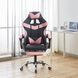 Кресло геймерское Bonro BN-810 розовое с подставкой для ног 7000386 фото 4