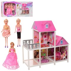 Будиночок для ляльок типу Барбі з меблями 66883 ляльки в комплекті 21300731 фото