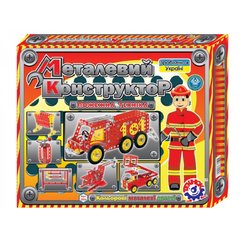 Детский Конструктор металлический "Пожарная техника" ТехноК 2056TXK, 309 деталей 21303701 фото