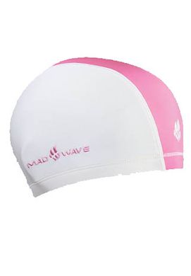 Шапочка Mad Wave Lycra Doutone (бело-розовый, бирюзово-серый, красно-серый) 1450584 фото