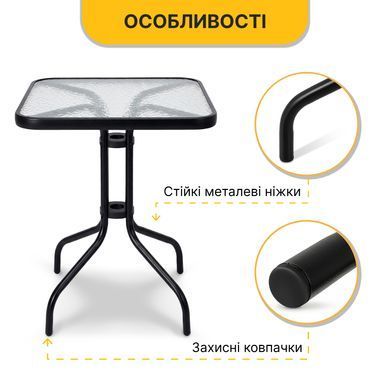 Комплект садовой мебели LEOBRO Comfort 4 кресла + прямоугольный столик (LB-1054) 22500227 фото