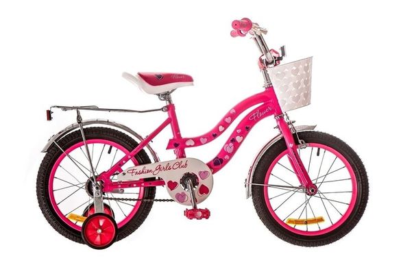 Велосипед 16 Formula FLOWER 14G рама-10 St розовый с багажником зад St, с крылом St 2017 1890270 фото