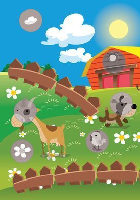 Детская развивающая книга Веселые улыбки Пёсик 402931 с наклейками 21302978 фото