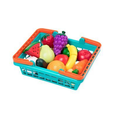 BT2534Z Игровой набор для двоих - овощи-фрукты на липучках в корзине, 37 предметов 20500904 фото