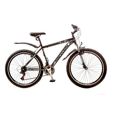 Велосипед 26 Discovery TREK AM 14G Vbr рама-18 St чорно-сіро-білий (м) з крилом Pl 2017 1890046 фото